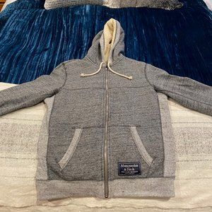 Abercrombie & Fitch Men's Sherpa Lined Zip Hoodie